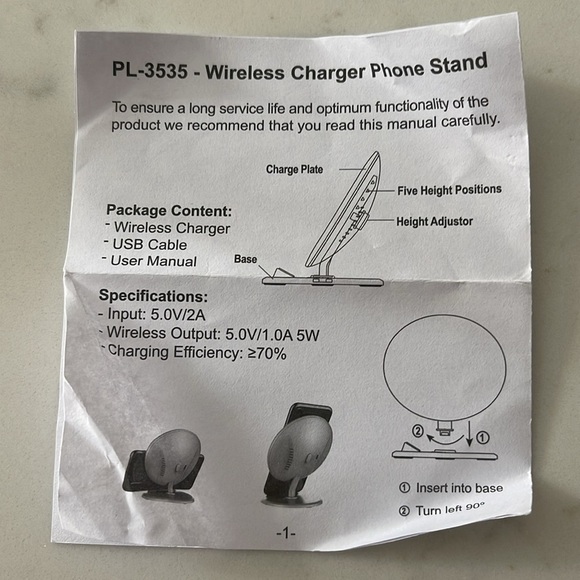 Wireless charger Phone stand - Picture 3 of 4